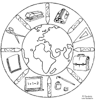 A coloring page of numbers