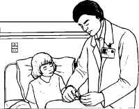 A coloring page of profession