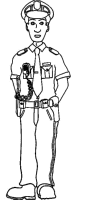 A coloring page of profession