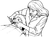 A coloring page of profession