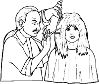 A coloring page of profession