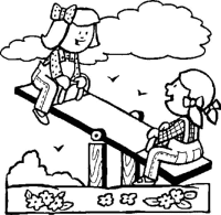 A coloring page of summer