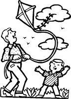 A coloring page of summer