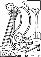 A coloring page of summer
