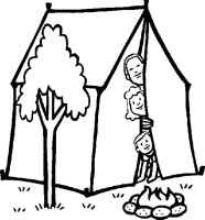 A coloring page of summer