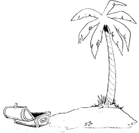 A coloring page of summer