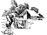 A coloring page of camping
