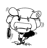 A coloring page of camping