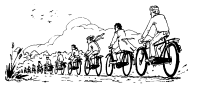 A coloring page of camping