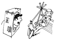 A coloring page of camping