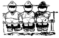 A coloring page of camping