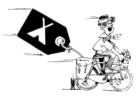 A coloring page of camping