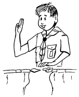 A coloring page of ceremony