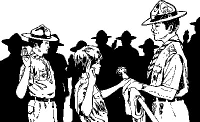A coloring page of ceremony