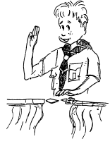 A coloring page of ceremony