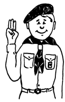 A coloring page of ceremony