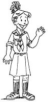 A coloring page of ceremony
