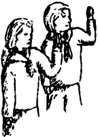 A coloring page of ceremony