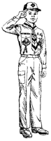 A coloring page of ceremony