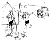 A coloring page of cooking