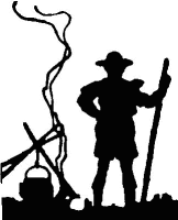 A coloring page of cooking