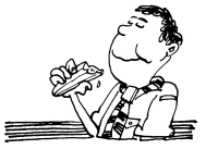 A coloring page of cooking