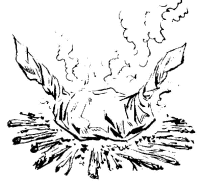 A coloring page of cooking