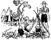 A coloring page of cooking