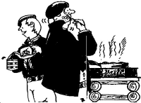 A coloring page of cooking