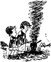 A coloring page of cooking