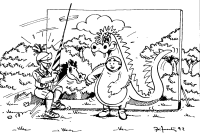 A coloring page of expression