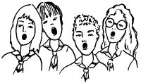 A coloring page of expression