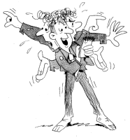 A coloring page of expression