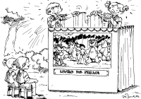 A coloring page of expression