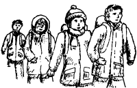 A coloring page of hiking