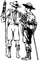 A coloring page of hiking