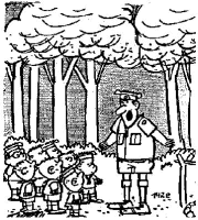 A coloring page of hiking