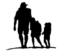 A coloring page of hiking