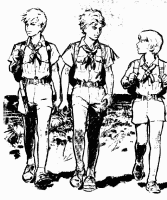 A coloring page of hiking