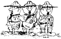 A coloring page of music