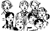 A coloring page of music