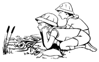 A coloring page of nature