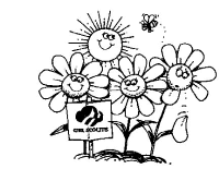 A coloring page of nature
