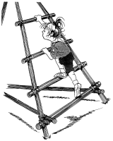 A coloring page of pioneering