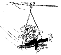 A coloring page of pioneering