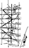 A coloring page of pioneering