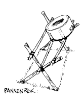 A coloring page of pioneering