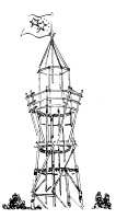A coloring page of pioneering