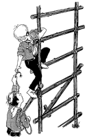 A coloring page of pioneering
