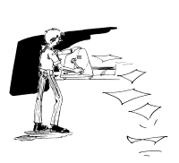 A coloring page of reporting